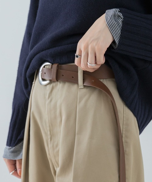 URBAN RESEARCH ベルト オーバルバックルレザーベルト レディース 
