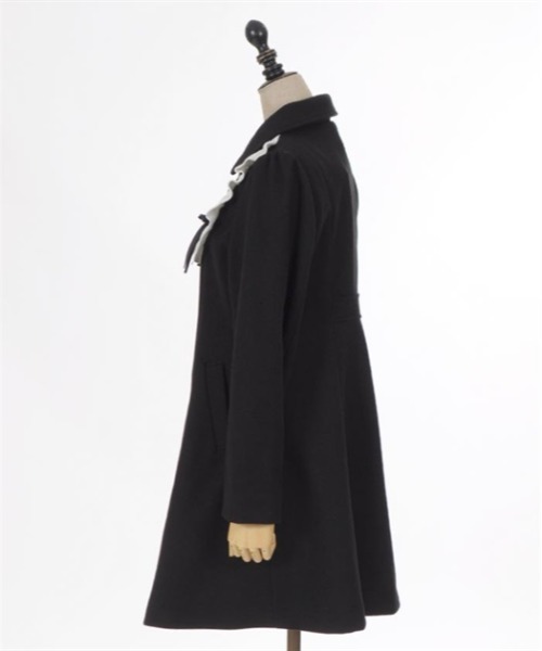 美品　axes femme POETIQUE / ダッフルコート　M フリル フリル襟ガーリートレンチ | outlet | axes femme online shop