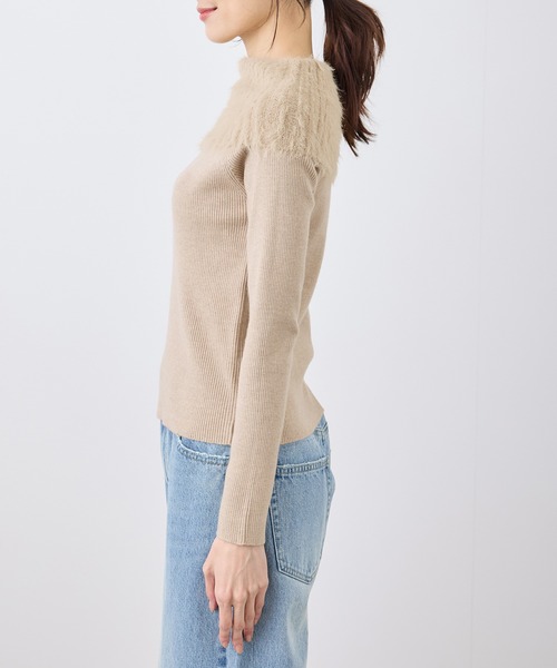 ROPE' PICNIC（ロペ ピクニック） ニット セーター 襟フェザーオフ