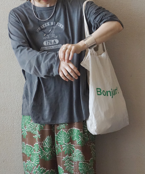 journal standard luxe プリントTシャツ　M JOURNAL STANDARD LUXE tシャツ オーバーダイプリントロンT