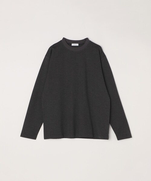 SHIPS any tシャツ any: デザイン リブ ハイゲージ ポンチ クルー
