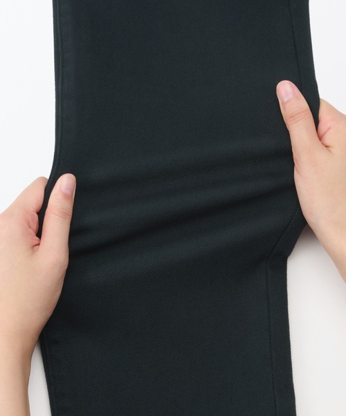 無印良品（MUJI） ジーンズ 紳士 ストレッチデニムスリムパンツ 黒