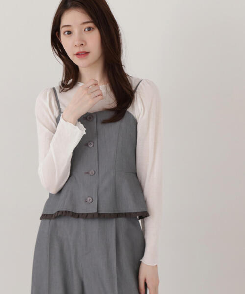【STYLEMIXER】ペプラムキャミトップ ペプラムキャミトップ｜STYLEMIXER（スタイルミキサー）公式通販