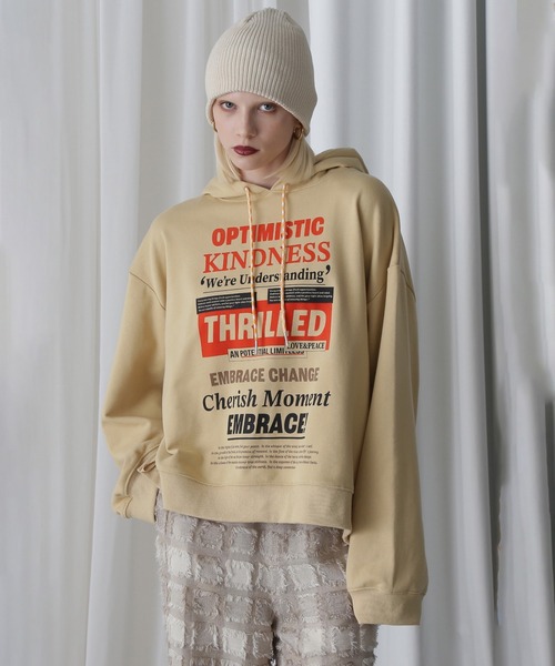 パーカー (OKIRAKU×ROSEBUD)GRAPHIC HOODED SWEAT レディース