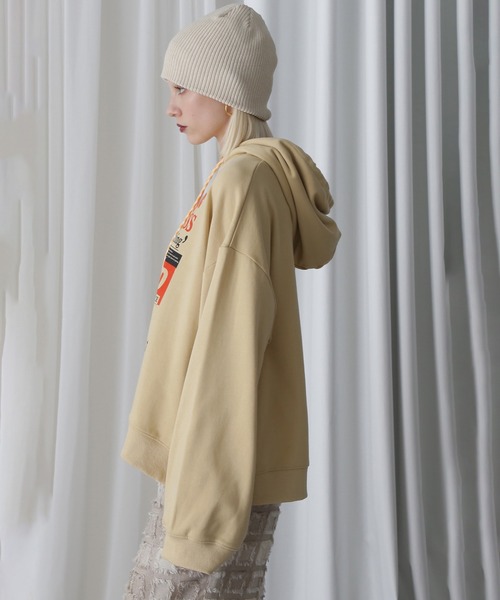 パーカー (OKIRAKU×ROSEBUD)GRAPHIC HOODED SWEAT レディース ROSE BUD パーカー (OKIRAKU×ROSEBUD)GRAPHIC HOODED SWEAT