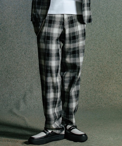 CRIMIE（クライミー） パンツ JAX SUIT TROUSERS CHECK メンズ