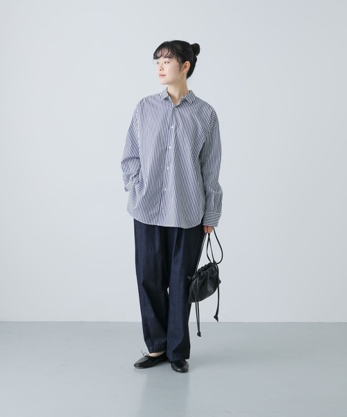 かぐれ ブラウス シャツ コットンレギュラーシャツ レディース