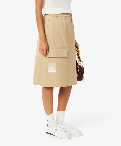 ラコステ（LACOSTE）/アシンメトリーカーゴポケットスカート LACOSTE（ラコステ） スカート アシンメトリーカーゴポケットスカート