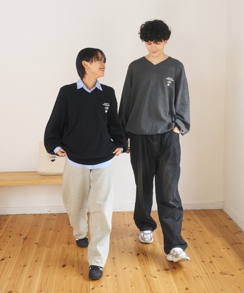 kaoyorinakami セーター ニット connie v neckknit / コニーV