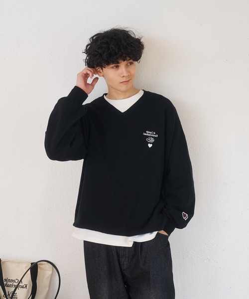 kaoyorinakami ニット　黒 kaoyorinakami セーター ニット multi border knit / マルチボーダー