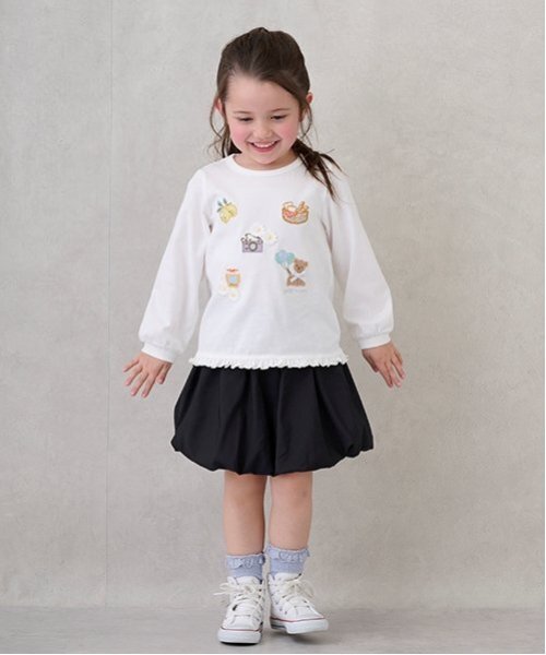 petit main tシャツ puputeteアップリケTシャツ キッズ 子供服 女の子