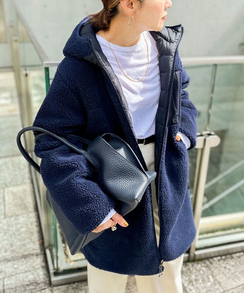 TAION（タイオン） ダウンコート M ネイビー レディース : ZOZOTOWN