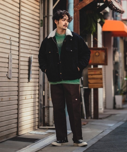 「improves」 「HALHAM」長袖ニット LARGE グリーン メンズ_画像5