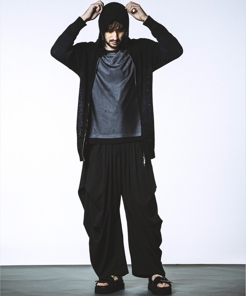 NO ID.（ノーアイディー） パンツ 「NO ID.」Changing Gather Drape