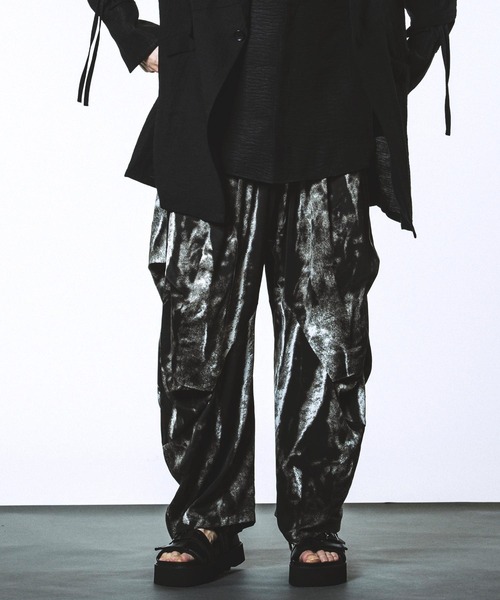NO ID.（ノーアイディー） パンツ 「NO ID.」Changing Gather Drape