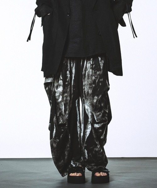 NO ID.（ノーアイディー） パンツ 「NO ID.」Changing Gather Drape