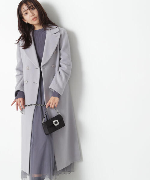 「NATURAL BEAUTY BASIC」 チェスターコート SMALL グレー レディース_画像6