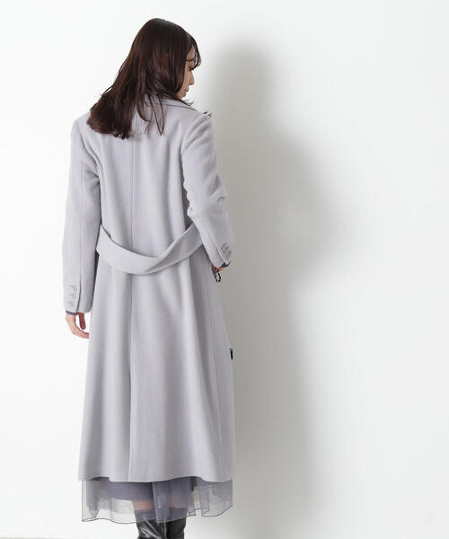 「NATURAL BEAUTY BASIC」 チェスターコート SMALL グレー レディース_画像9