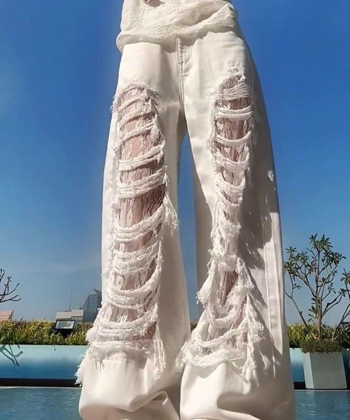 CANVAS+ ワイドパンツ ジーンズ デニム デニムパンツ 「CANVAS+