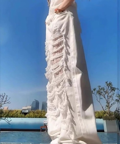 CANVAS+ ワイドパンツ ジーンズ デニム デニムパンツ 「CANVAS+
