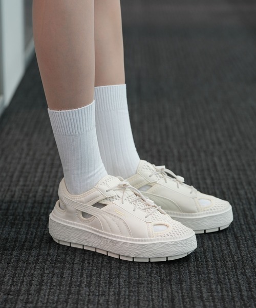 店内商品がすべてレジにて半額！！ PUMA スニーカー PUMA/プーマ レディース サンダル 厚底 軽量 靴