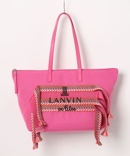 LANVIN en Bleu トートバッグ テイル トートバッグ レディース 