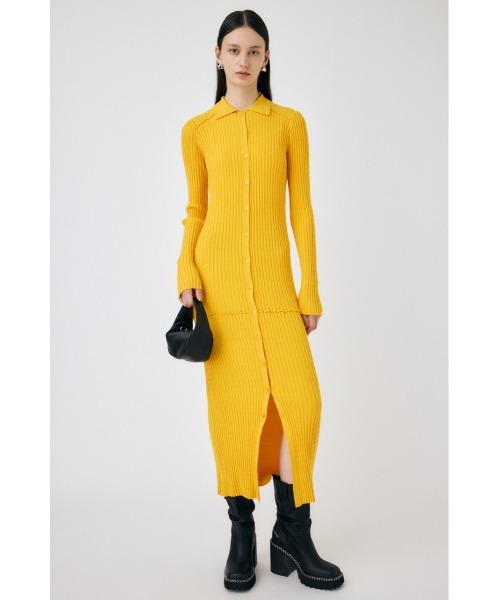MOUSSY（マウジー） ニットワンピース 1 イエロー レディース