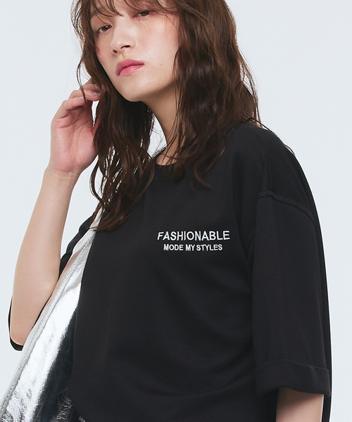 tシャツ 「Narcissus」リラックスステッチTシャツ レディース