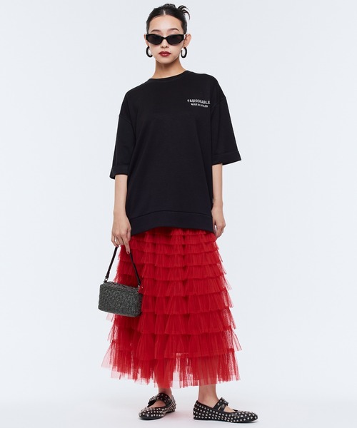 tシャツ 「Narcissus」リラックスステッチTシャツ レディース Narcissus tシャツ 「Narcissus」リラックスステッチTシャツ