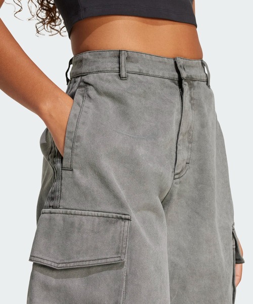 【adidas】WASHED CARGO TWILL JORTSハーフパンツ adidas - Washed Cargo Twill Jorts (Black) | HHV