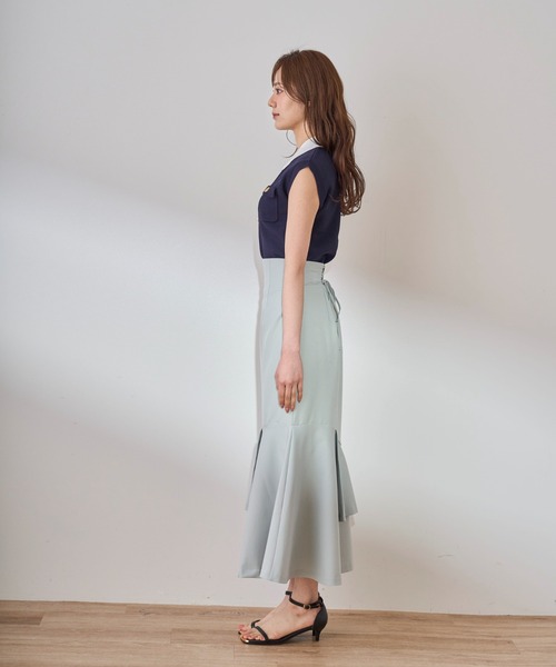 31 Sons de mode スカート 2025春夏新作 ラッフルマーメード