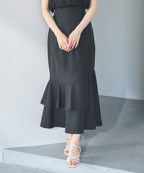 31 Sons de mode スカート 2025春夏新作 ラッフルマーメード