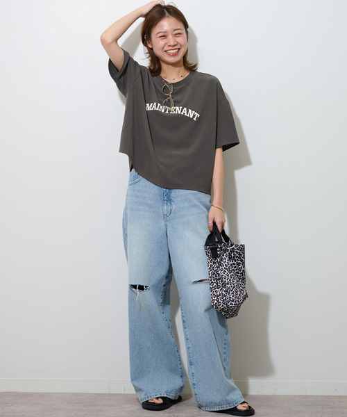 tシャツ 「追加2」2WAYジョーゼットロゴTEE レディース JOURNAL STANDARD relume tシャツ 「追加2」2WAYジョーゼット