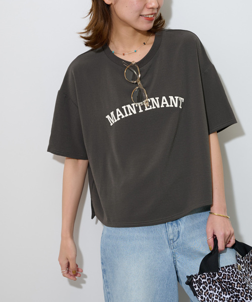 tシャツ 「追加2」2WAYジョーゼットロゴTEE レディース JOURNAL STANDARD relume tシャツ 「追加2」2WAYジョーゼット