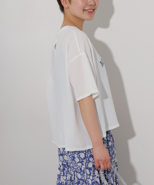 tシャツ 「追加2」2WAYジョーゼットロゴTEE レディース JOURNAL STANDARD relume tシャツ 「追加2」2WAYジョーゼット