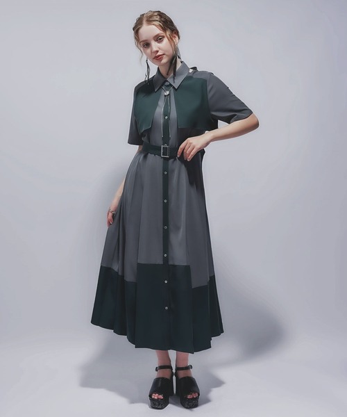89美品 HARE プリーツ ワンピース HARE（ハレ）の「アソートプリーツワンピース(HARE)（ワンピース