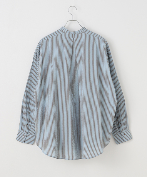 FRAMeWORK ブラウス シャツ STRIPEオーバーシャツ レディース