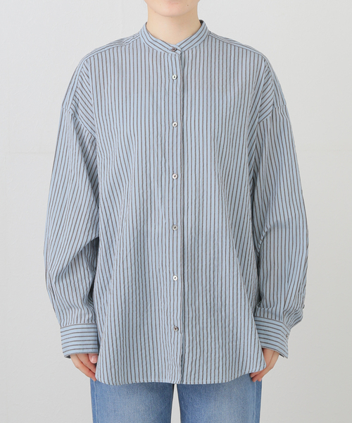 ブラウス シャツ OVERFIT STRIPE SHIRT レディース clor ブラウス シャツ OVERFIT STRIPE SHIRT レディース