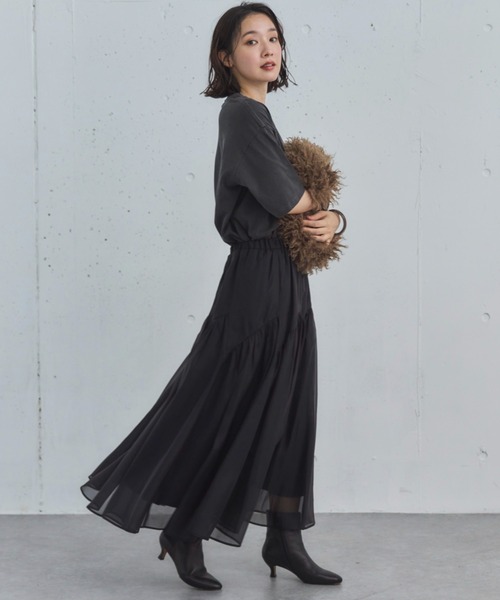 DOUX ARCHIVES スカート 切替ギャザースカート : ZOZOTOWN Yahoo!店