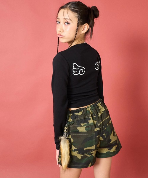 ANAP GiRL スカート ファー シッポ付き フェイクベルトミニ スカパン