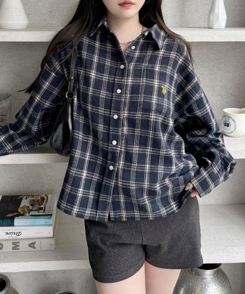 U.S. POLO ASSN.（ユーエスポロアッスン） ブラウス シャツ 「U.S.