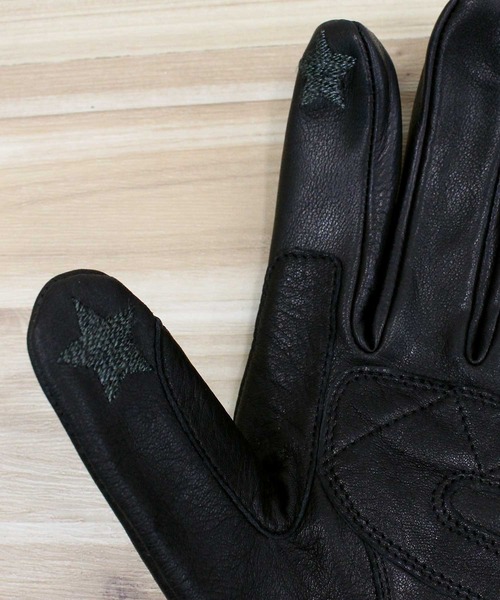 Schott N.Y.C 手袋 ZIP LEATHER GLOVE メンズ レディース