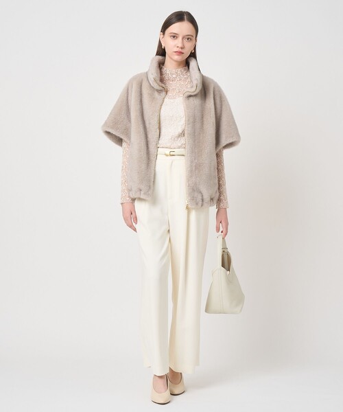 ANAYI（アナイ） コート アウター フェイクミンクファージレ