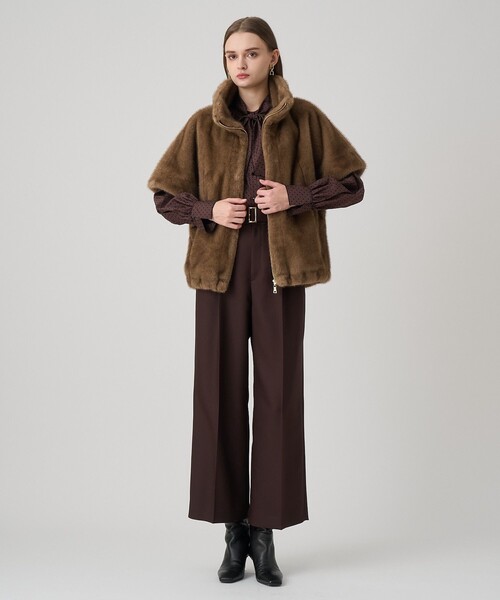 ANAYI コート アウター フェイクミンクファージレ レディース