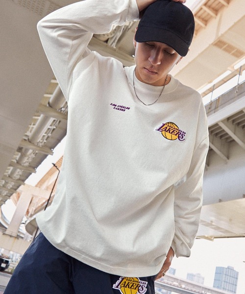 「NBA」 長袖Tシャツ M ホワイト メンズ