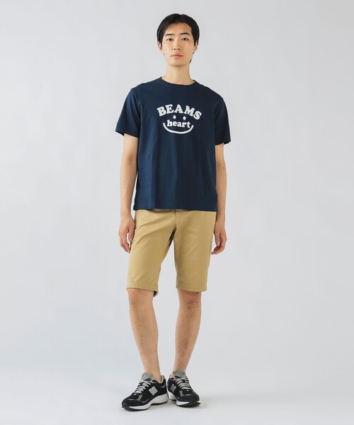 「BEAMS HEART」 半袖Tシャツ LARGE ホワイト メンズ