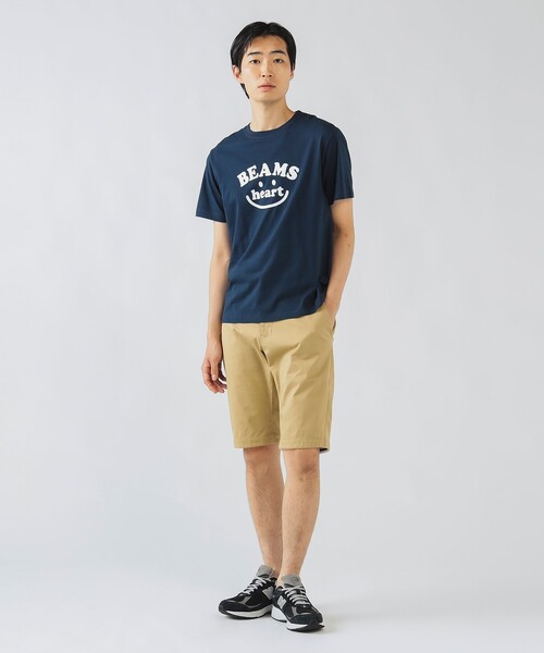 「BEAMS HEART」 半袖Tシャツ LARGE ホワイト メンズ