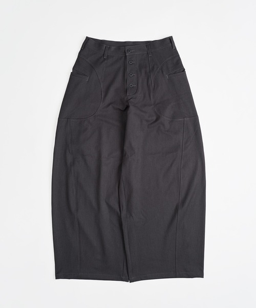 WISH FOR EVER パンツ ASSORT SIDE SWITCH BAGGY CURVE PANTS