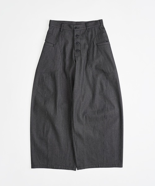 WISH FOR EVER パンツ ASSORT SIDE SWITCH BAGGY CURVE PANTS