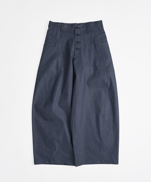 WISH FOR EVER パンツ ASSORT SIDE SWITCH BAGGY CURVE PANTS